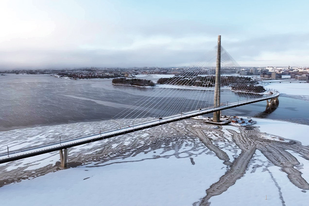Kruunusillat Stay Cable Bridge