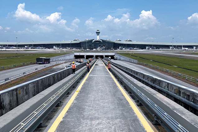 Kuala Lumpur International Airport – Structural assessment and repair of the aerotrain guideway