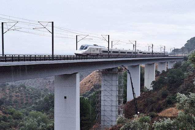 Churreteles Viaduct on the Madrid–Seville High-Speed Rail Line