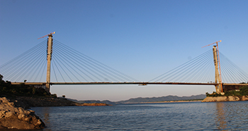 Basohli cable-stayed bridge