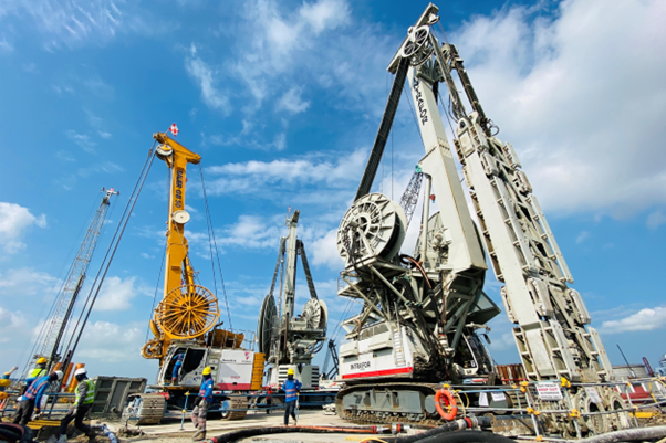 D-wall construction completed in the Tuas Reclamation Plant (TWRP ...